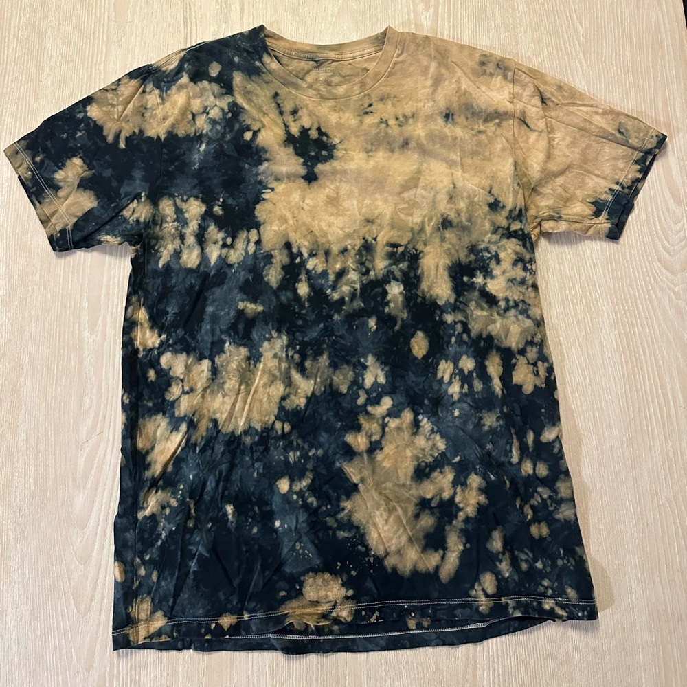 Urban Outfitters Navy & Tan Tie Dye Tee SIZE MEDIUM